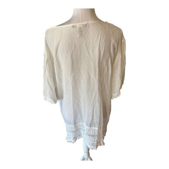 Cute Options White Coverup Size XL - Picture 2 of 3